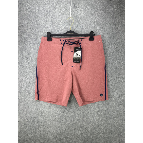 NWT Outerknown by Kelly Slater Mens Sz 34 Boardshorts Apex Swim Trunks Red $145 - Picture 1 of 16